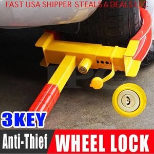2023 Anti Theft Wheel Lock Clamp Boot Tire Claw Trailer Auto Car Truck USA SHIP